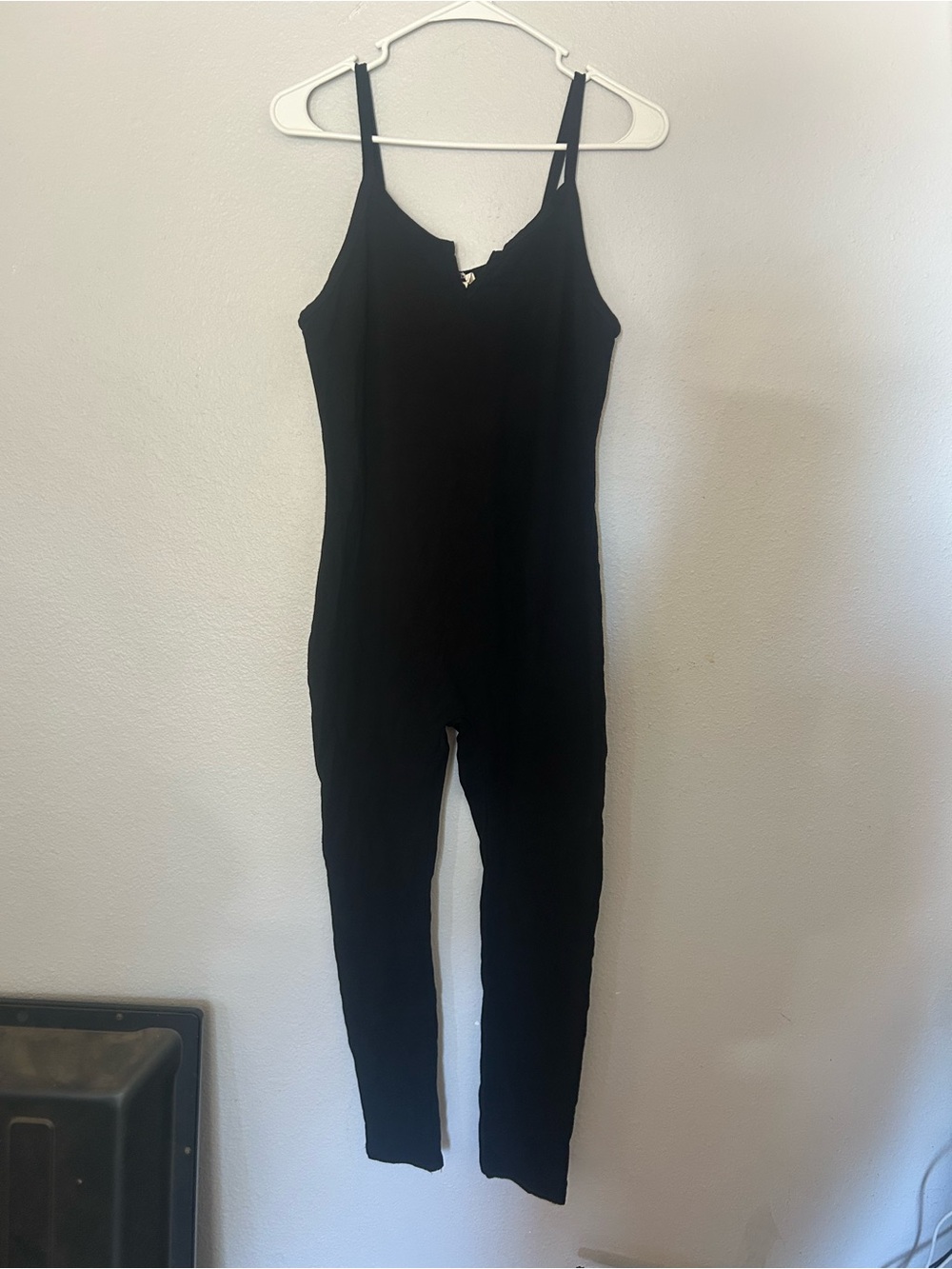 Bozzolo Black Slim Strap Jumpsuit romper - Sleek One-Piece